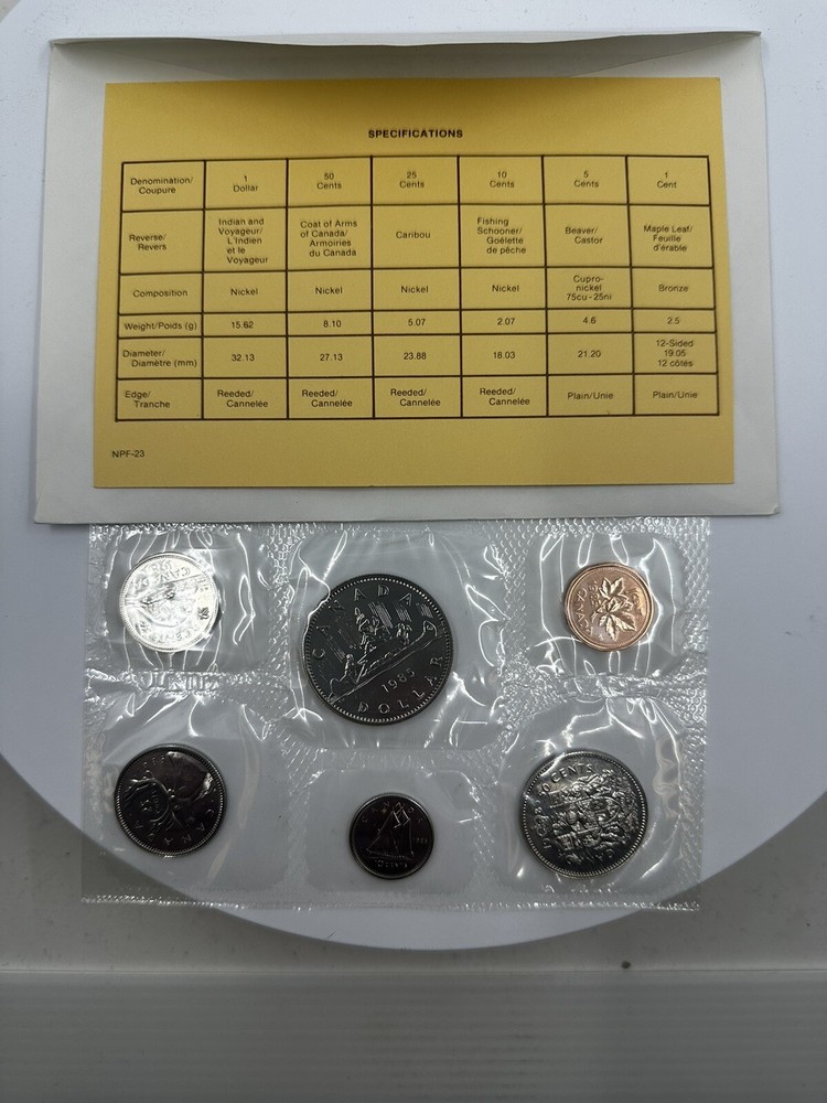 Canada 1985 Mint Sealed Proof Like Uncirculated 6 Coin Set