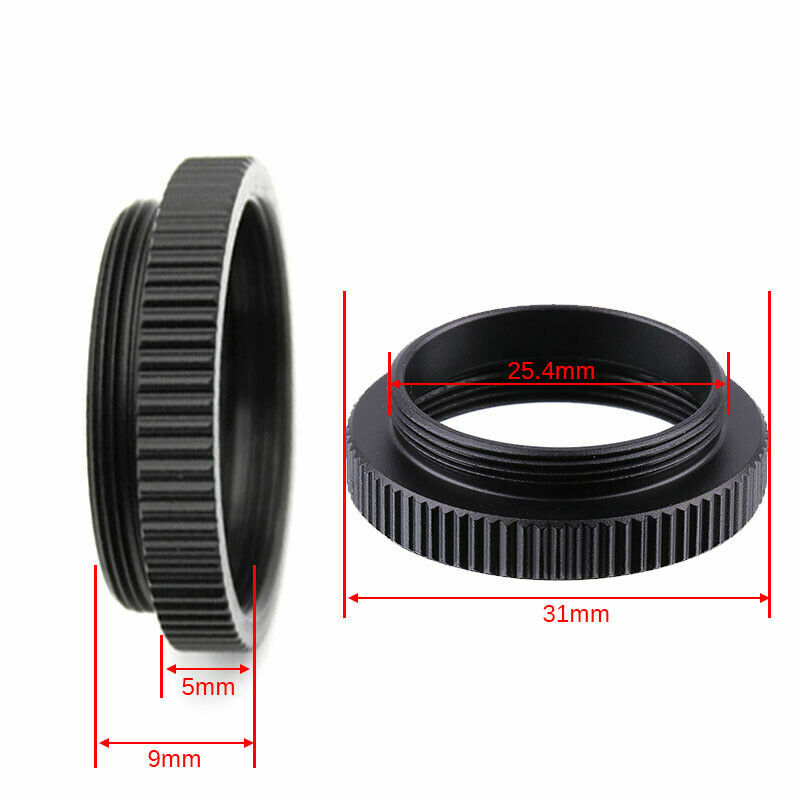 2PCS 5mm C-CS Mount Lens Adapter Ring CCTV Industrial Camera Connection Ring