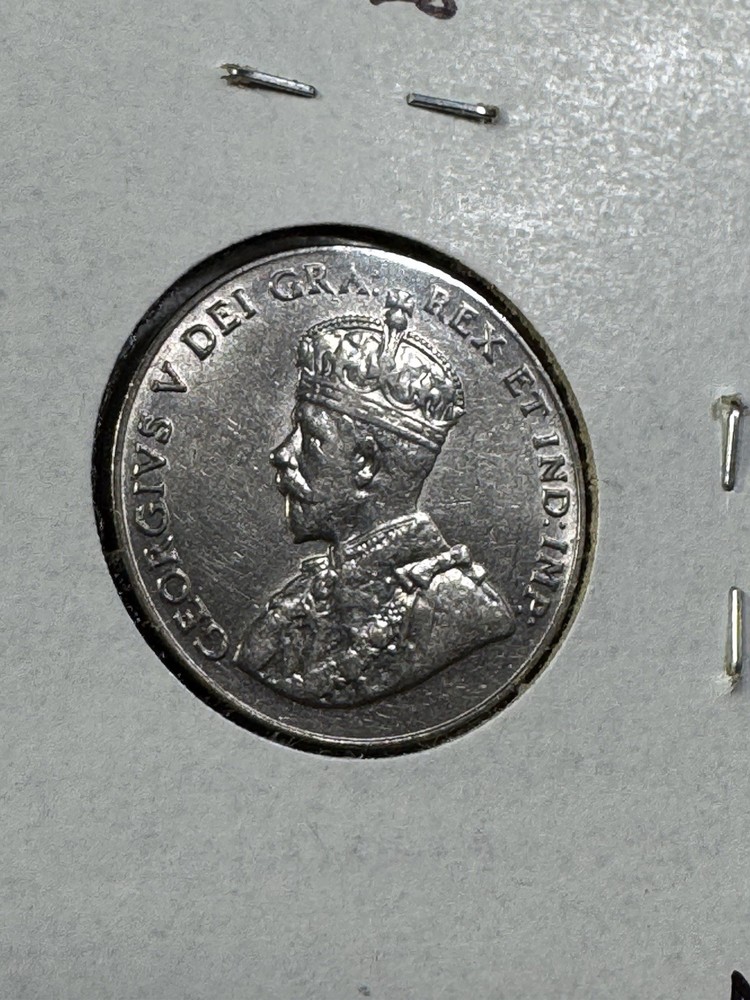 1928 Canada 5 Cents Cleaned