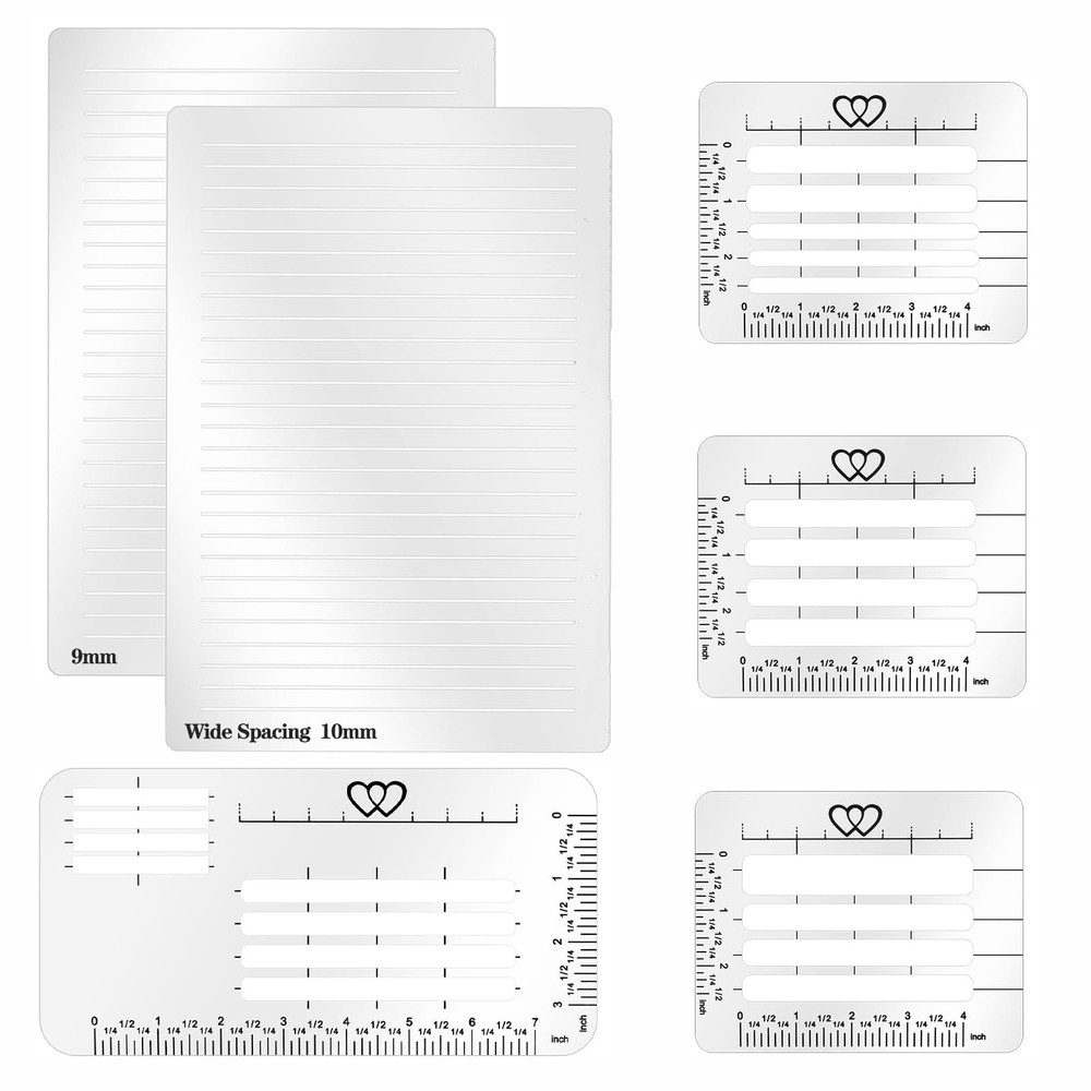 Straight Line Stencil Templates and Envelope Addressing Guide Stencil Set of ...