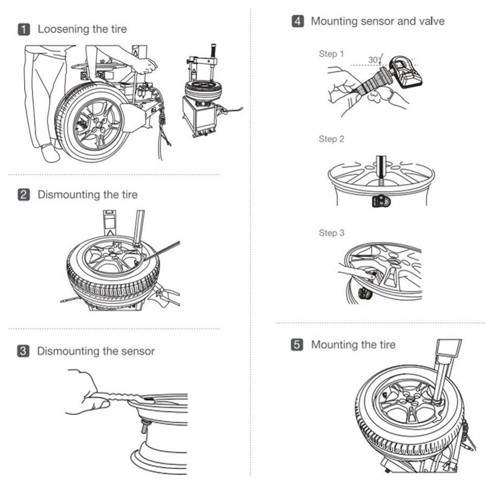 Set of 4 For Ford Motorcraft TPMS Tire Pressure Sensors DE8T1A180AA 9L3T1A180A