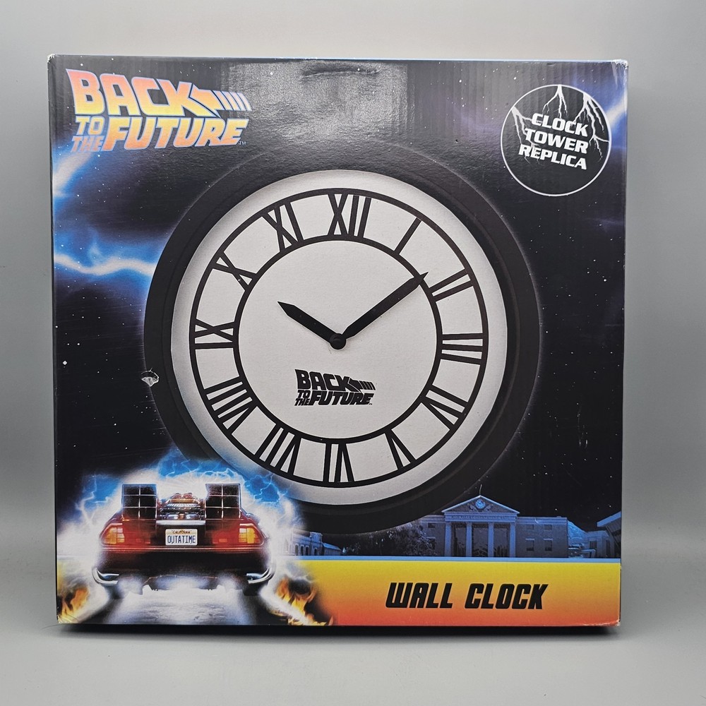 BACK TO THE FUTURE Clock Tower Replica Wall Clock Universal Studios Fanattik New