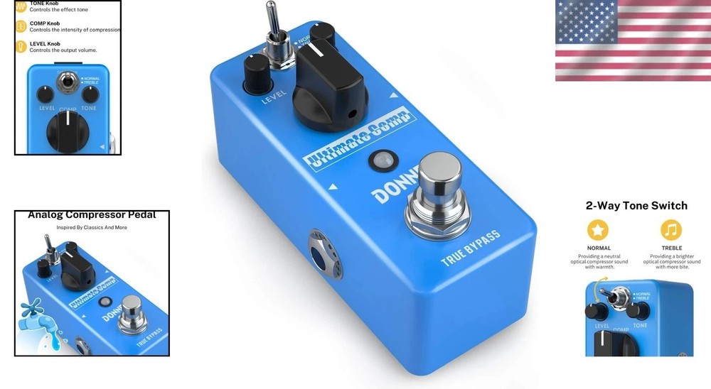 Compressor Pedal - Ultimate Comp 2 Modes Blue