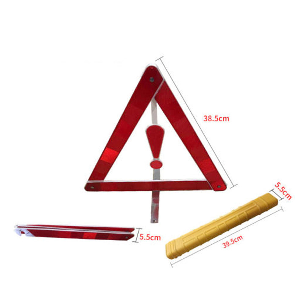 Large Warning Car Triangle Reflective Road Emergency Breakdown Safety Hazard AT