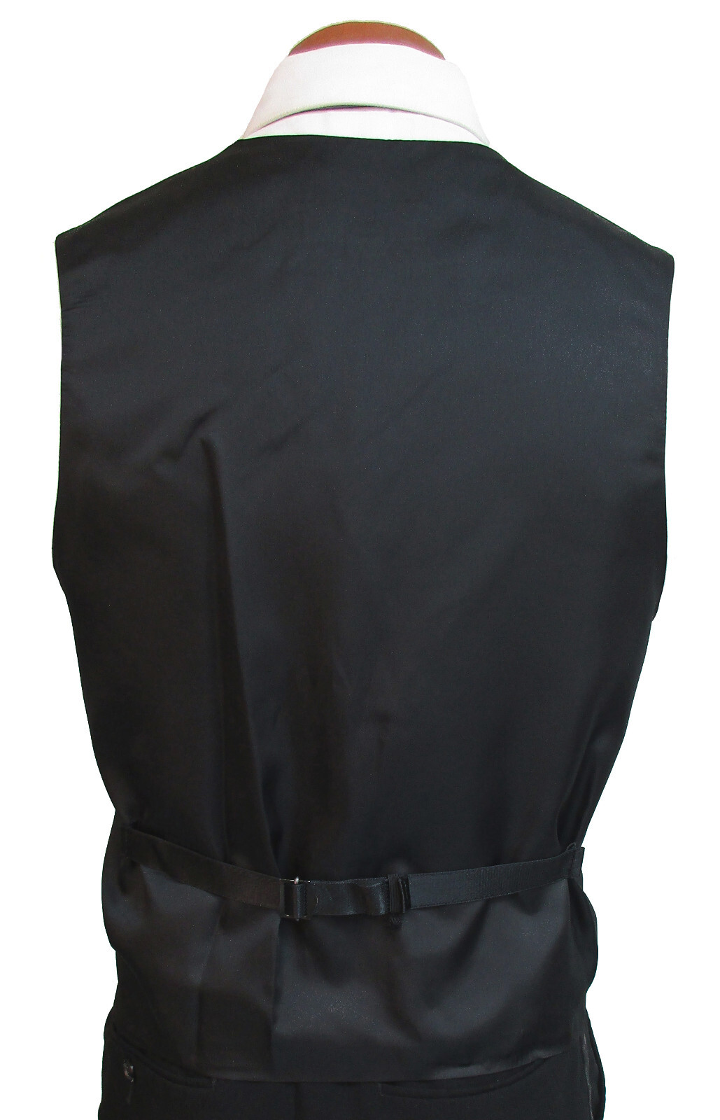Men's Lauren Ralph Lauren Black Tuxedo Vest Adjustable Fullback Size M