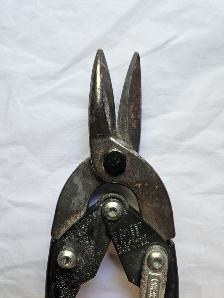 Light Rust Midwest Offset Straight Aviation Snips Sheet Metal Cutter + Utility K