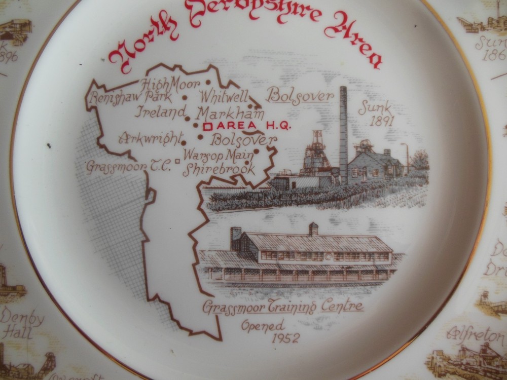 North Derbyshire Area Coal Mining Commemorative Plate