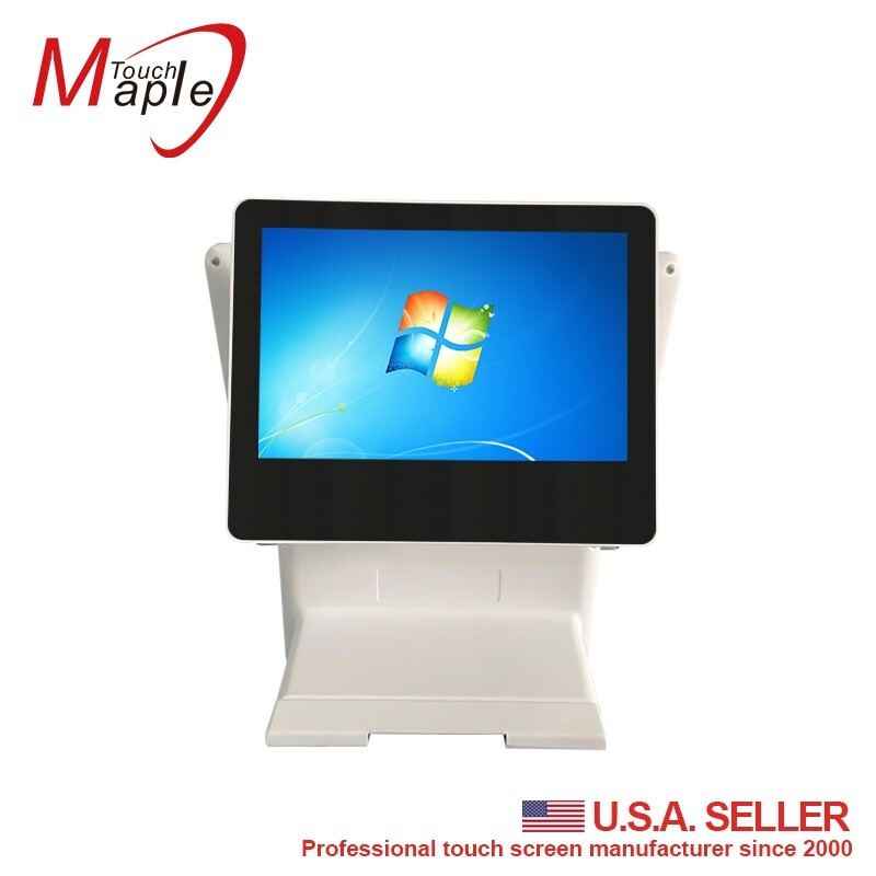 All in one POS touch computer I5 with 10.1 second display/MSR card reader