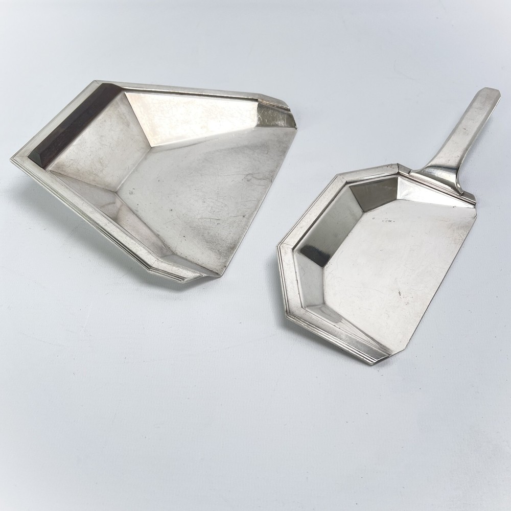 Art Deco Dustpan by B.B Silver Plated Table Dustpan 1930s