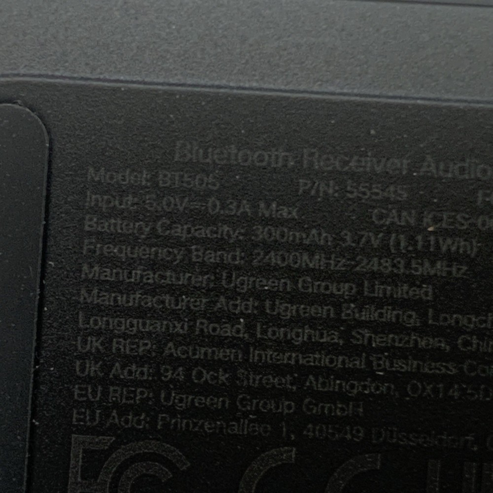 UGREEN Bluetooth 6.0 Receiver with LDAC, Hi-Res Wireless Audio Adapter (bn) M