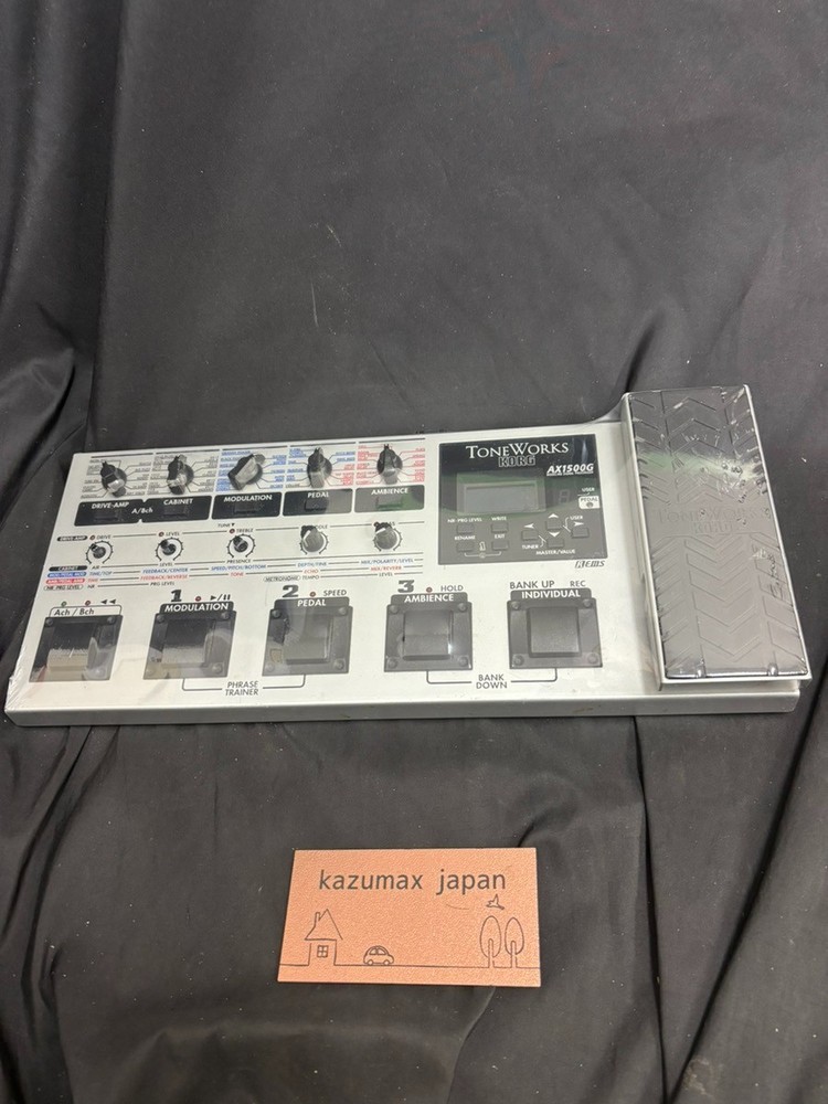 Korg AX1500G Guitar Multi Effects Processor Amp Modeling Expression Pedal Tested
