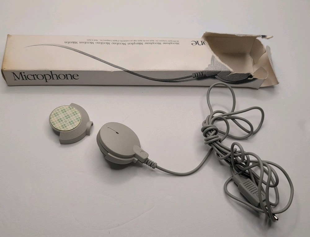 Vintage 1990 Apple Mac Computer Mic Microphone untested