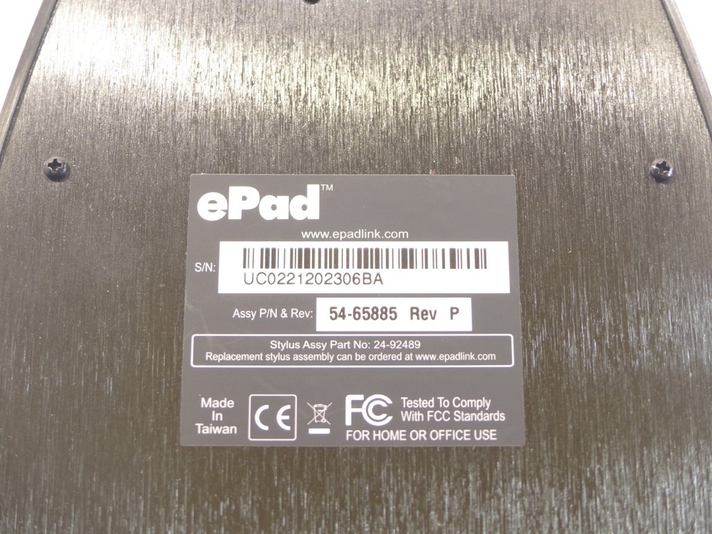 Interlink Electronics ePad USB Signature Capture Pad #54-65885 w/ Stylus Nice!