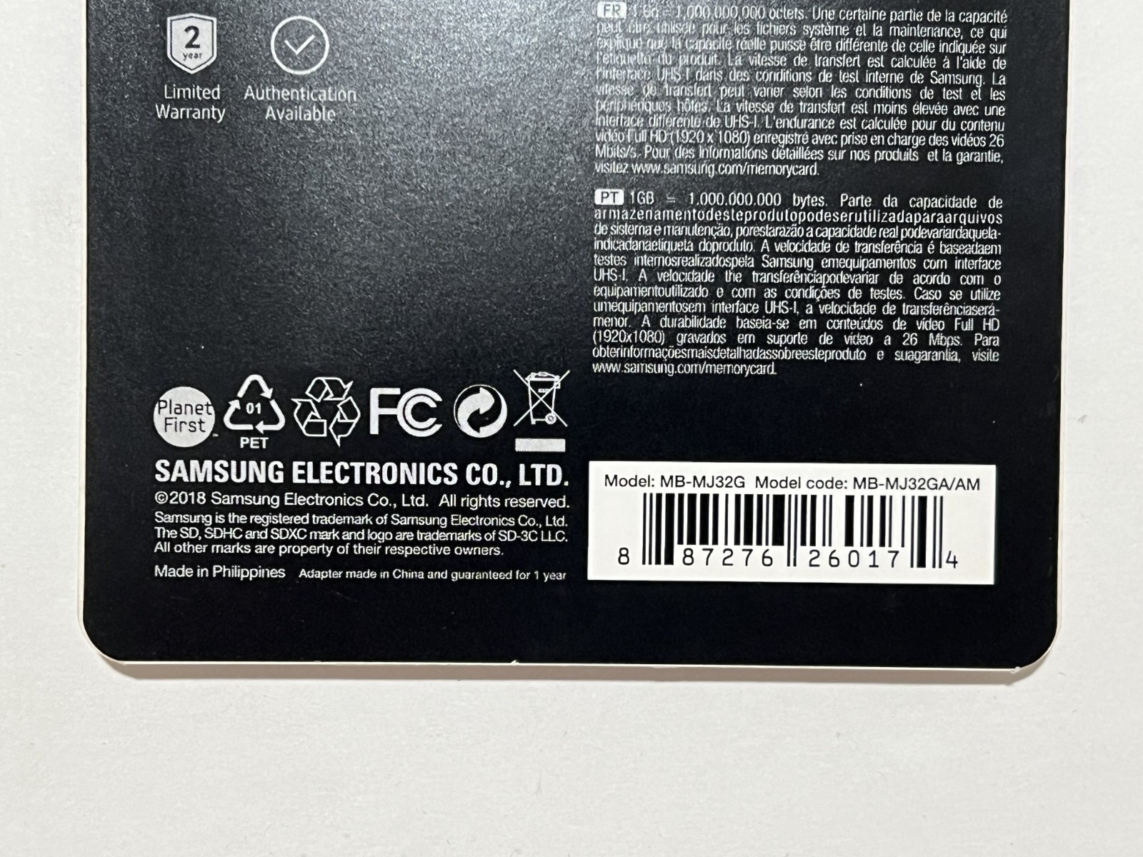 New Samsung 32GB PRO Endurance UHS-I microSDHC Memory MB-MJ32GA/AM