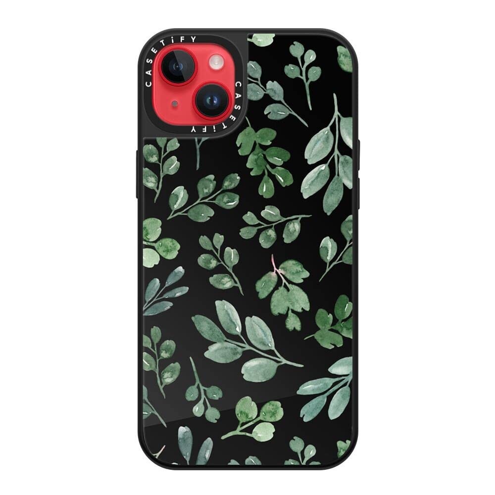 CASETiFY Mirror Case for iPhone 14 Plus Compatible with Magsafe - Greenery - Bla