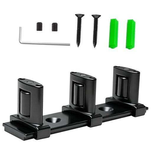 3-Roller Adjustable Sliding Closet Door Floor Guide 3-Roller Guide - 1 Pack