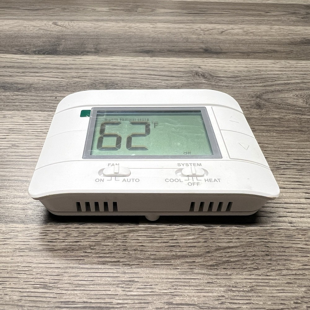 Mroinge White Large LCD Display Non Programmable Thermostat For Home