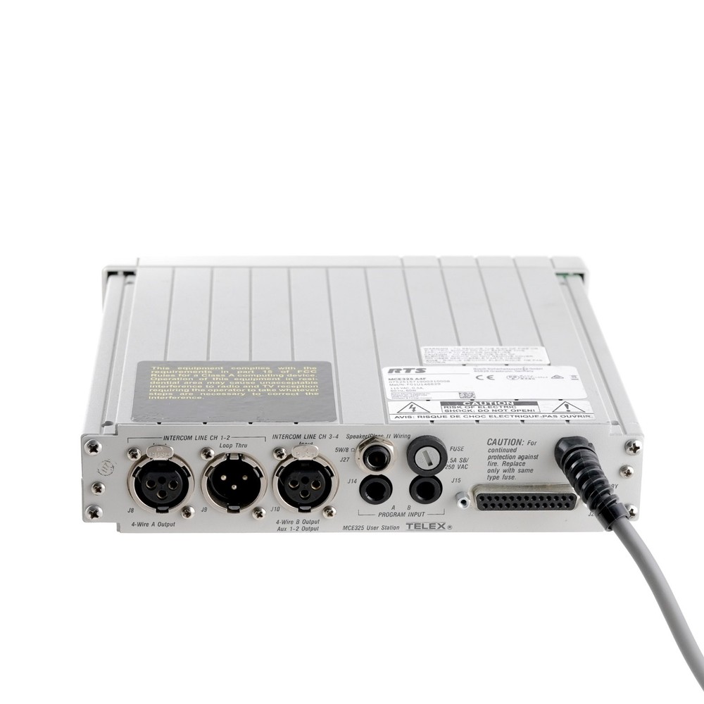 RTS Telex MCE-325 Programmable 2 to 4-Channel Intercom User Station A4F