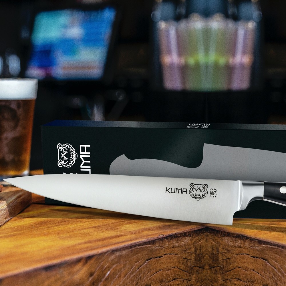 KUMA Multi Purpose Chef Knife - Pro Bolster Edition - RAZOR SHARP Kitchen Knife