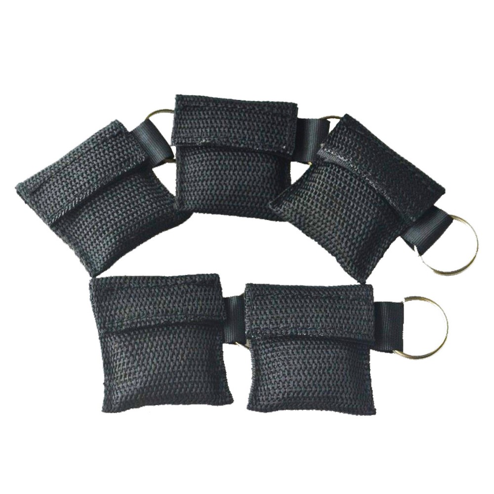 100Pcs/Pack CPR Mask Keychain Ring Emergency Kit Rescue Face Shields First Aid