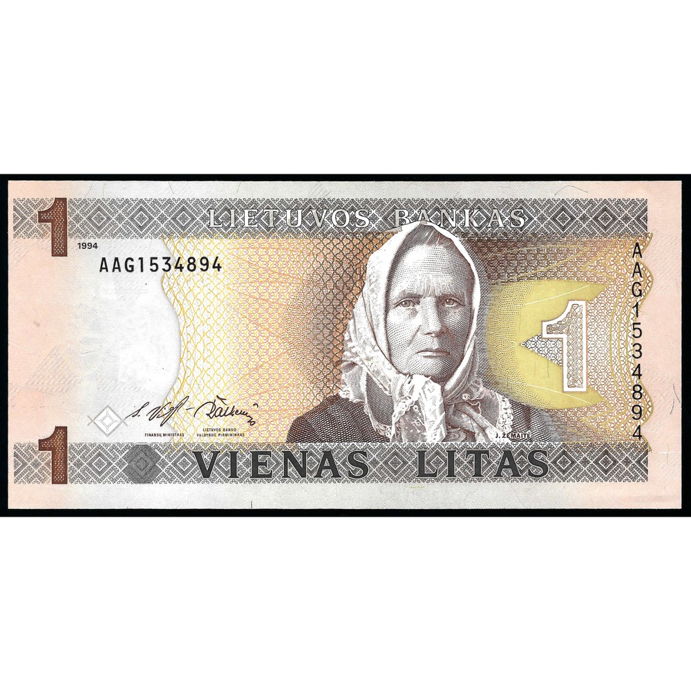 1 Litas, Lithuania, 1994 (UNC)