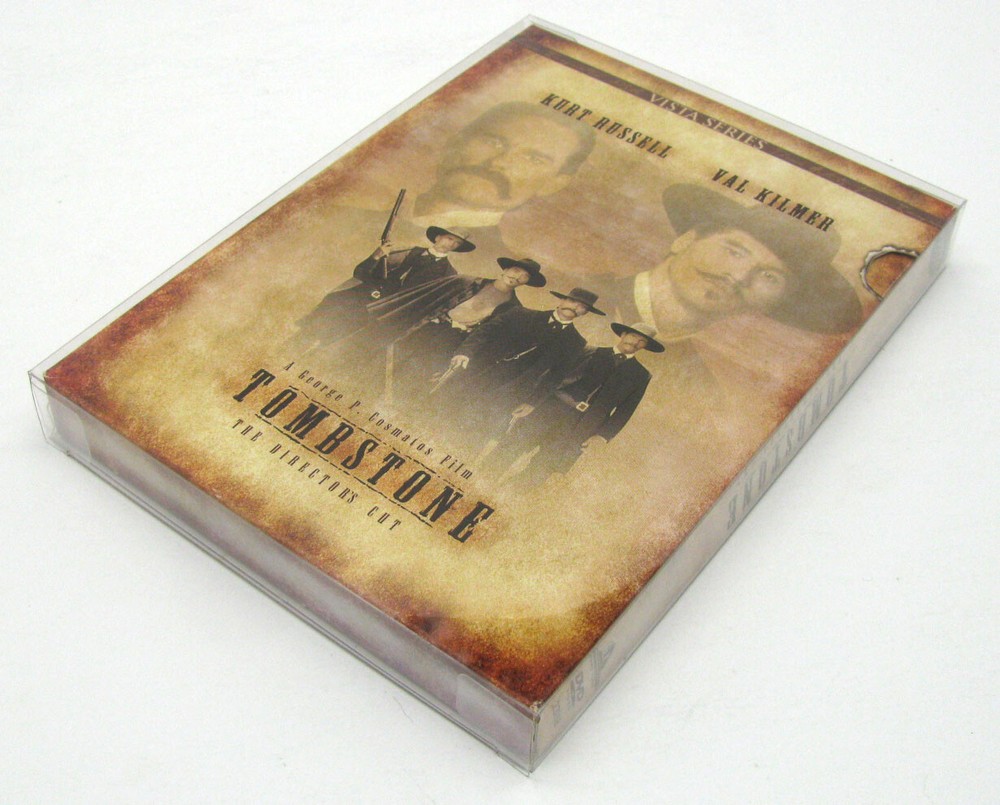 1x DVD FULLSLIP LARGE (SIZE DV5) -CLEAR PLASTIC PROTECTIVE BOX PROTECTOR SLEEVE