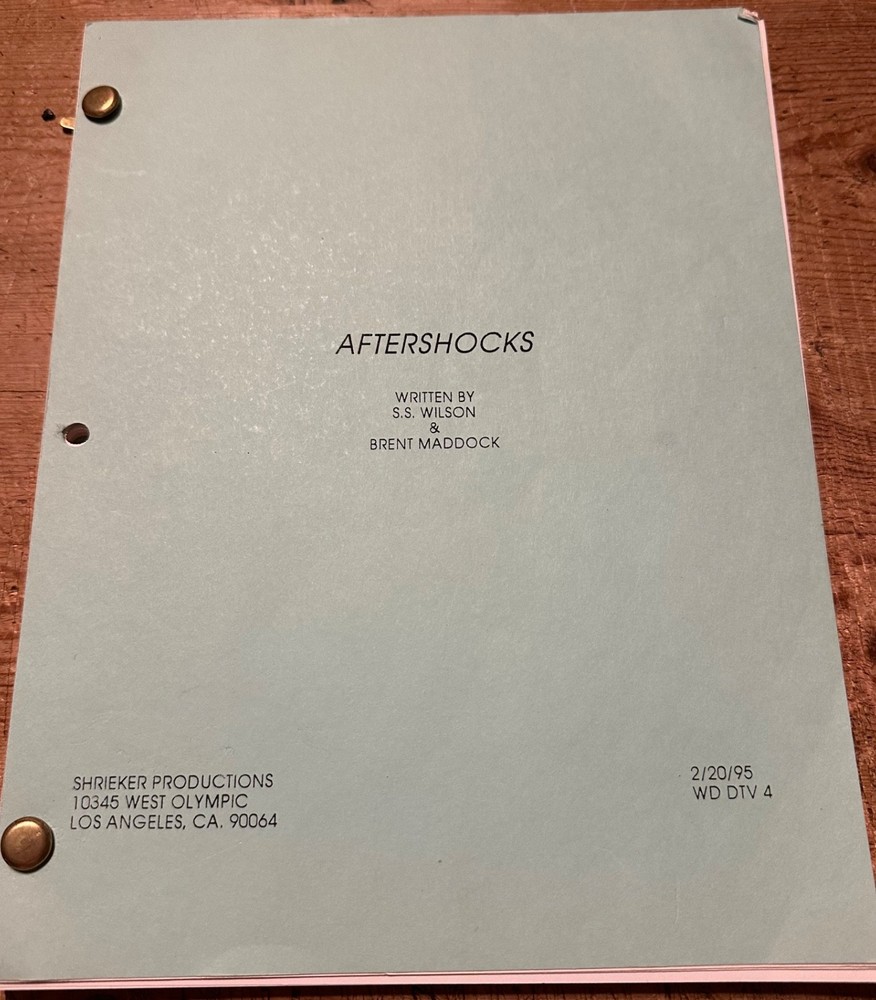 Tremors II: Aftershocks SCREENPLAY SCRIPT MICHAEL GROSS FRED WARD