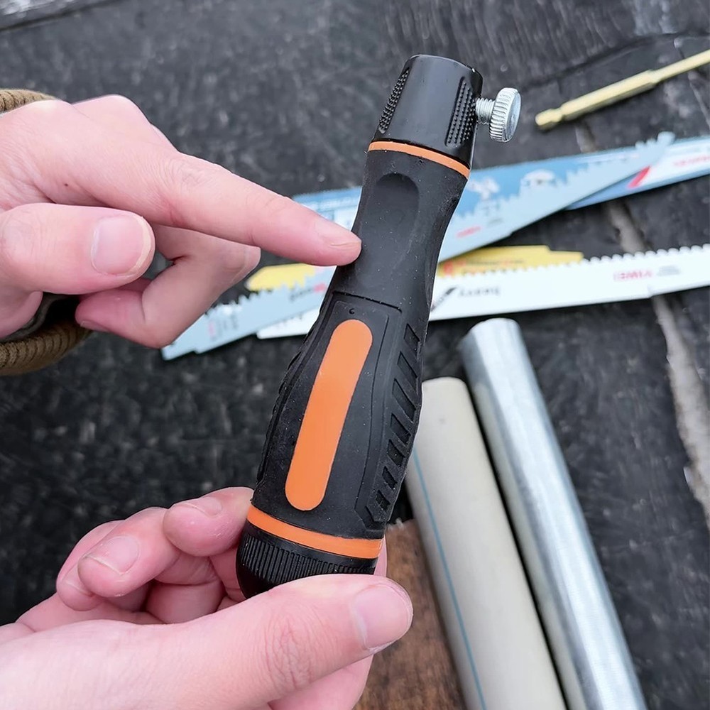 Compact Non Slip Saw Handle with Storage for Enhanced Project Efficiency