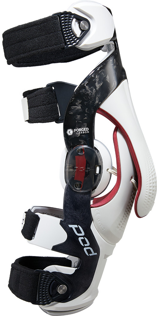 Pod K8 3.0 Knee Brace Carbon (Rt) Carbon/White Lg Protective/Safety