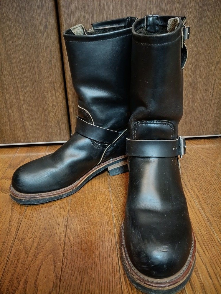 RedWIng Boots 2268 Leather Black Engineer Boots Size 6.5