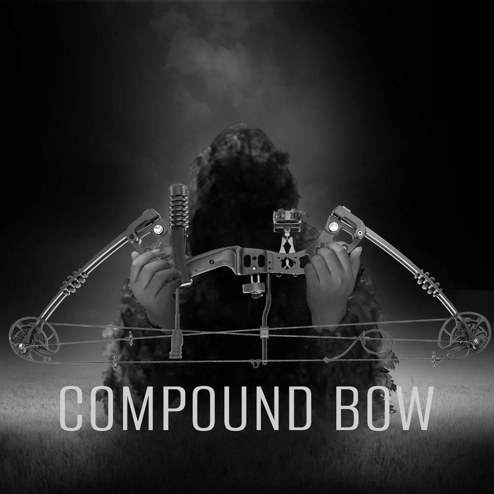 Compound Bow Kit Adjustable for Outdoor Use & Target Practice, 20-70lbs Arche...