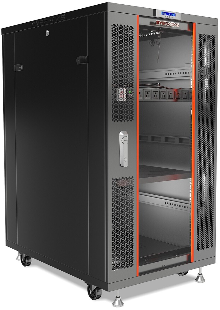 Sysracks 27U 32'' Deep IT Network Data Server Rack Cabinet