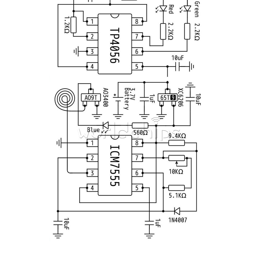 Type-C 7.83Hz Ultra-low Frequency Schumann Wave Pulse Generator Tool W/ Battery