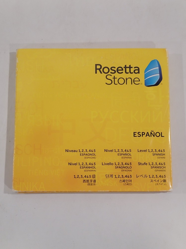Rosetta Stone Spanish Disc Set Language Discs 1-5 - Application Disc Missing