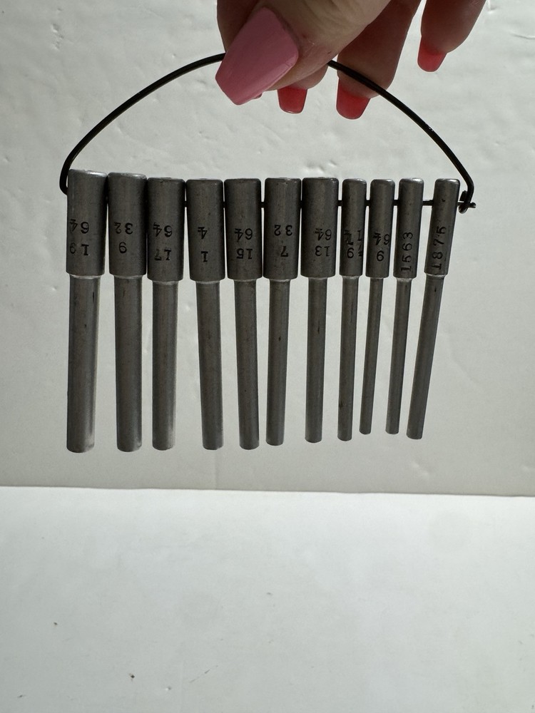 Numbered Drilling Tools Set Vintage