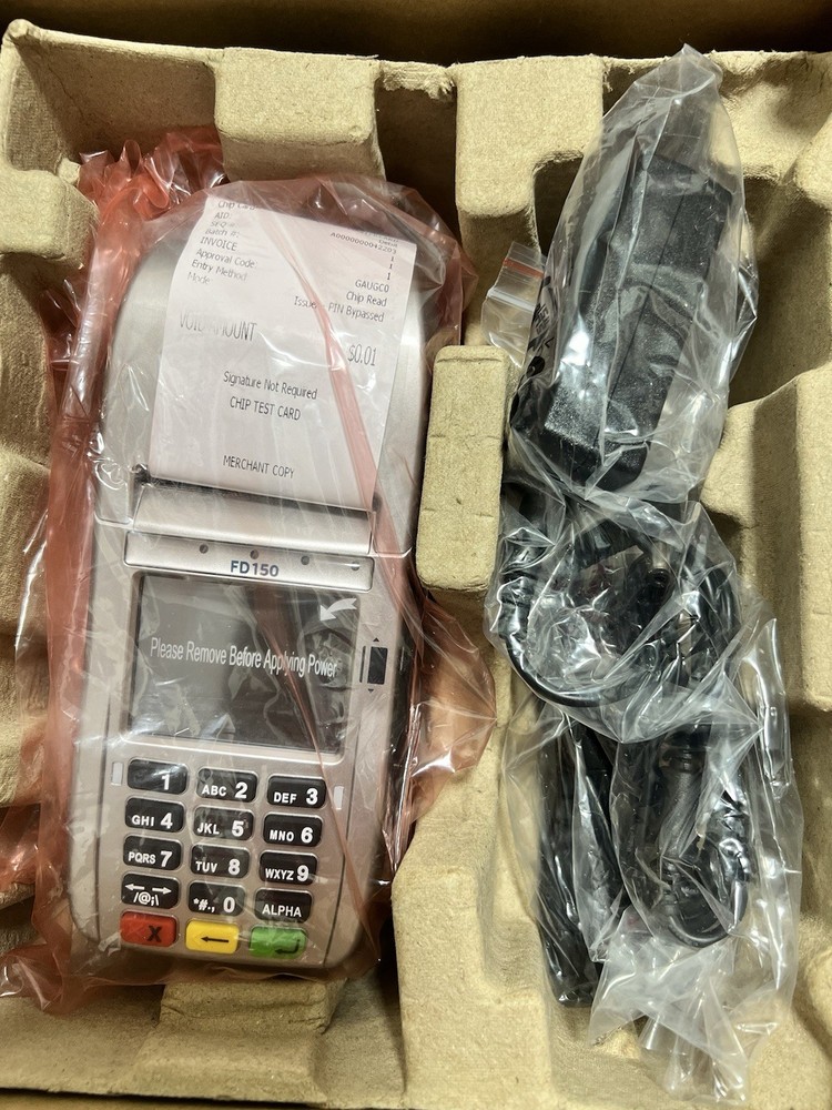First Data FD150 EMV CTLS Credit Card Terminal