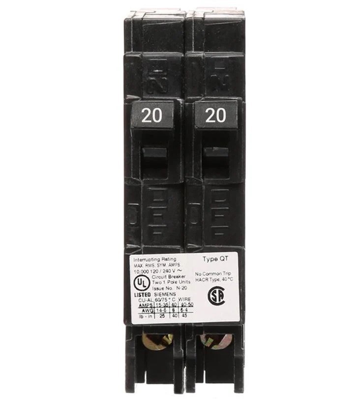 SIEMENS Q2020NC 20A 120V