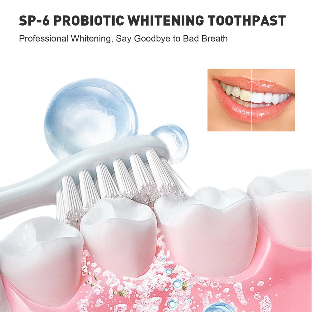 2X Sp-6 Toothpaste SP-6 Probiotic Toothpaste Quick Whitening White Toothpaste