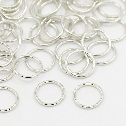 100 Silver Split Rings Jump Rings Single Loop Bulk Findings 4mm