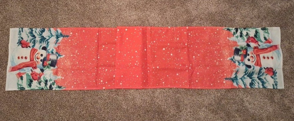 Christmas Snowman Table Runner