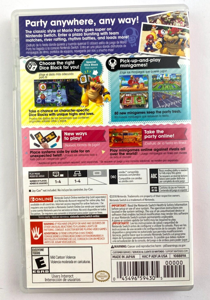 CASE ONLY - Nintendo Switch - SUPER MARIO PARTY - CASE ONLY