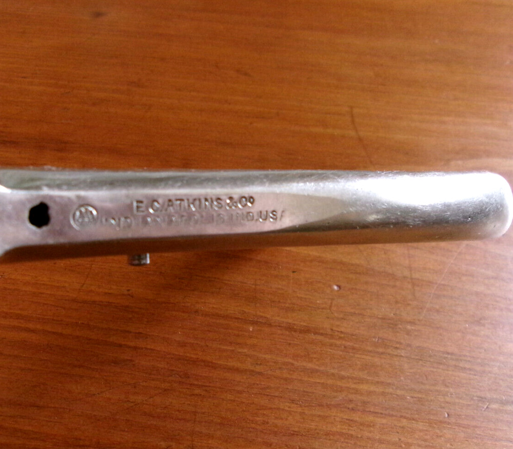 ANTIQUE ~ E. C. ATKINS & Co. ~ SAW SET, ADJUSTABLE TOOTH SETTER ~ Patent 1908