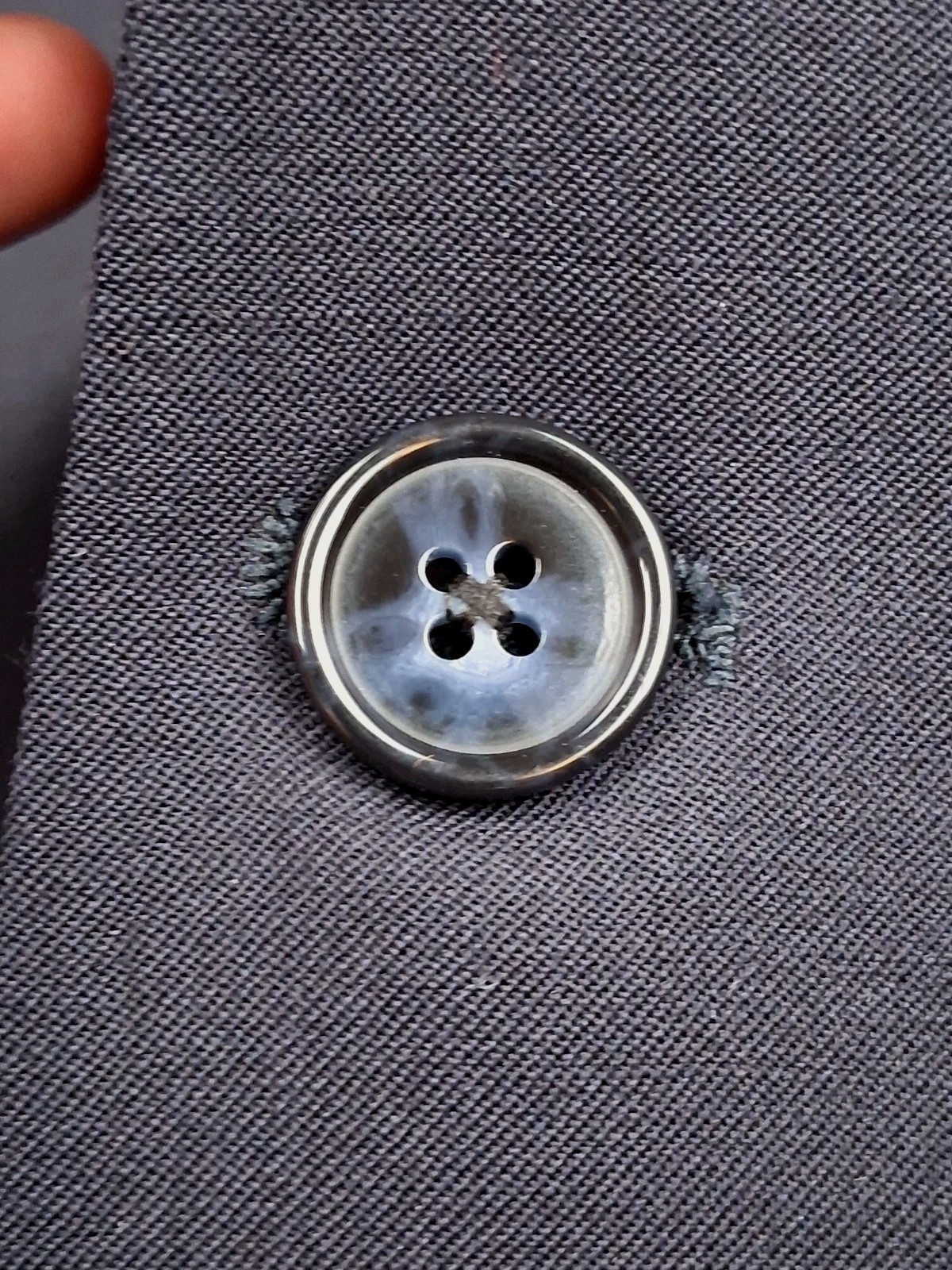 Hart Schaffner Marx Blazer Men 48L Navy Blue Chicago Fit Wool Blend Sport Coat