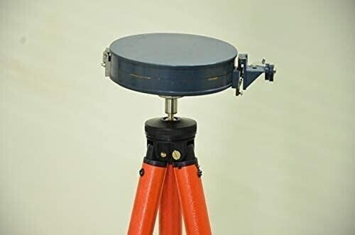 Indian Made Prismatic Compass For Basic Survey & Topography 4" w/ Fold Tripod