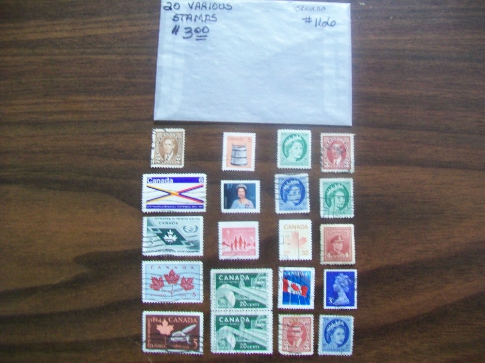 Canada Postage Stamps - Canada - Vintage - 20 Various Stamps (166)