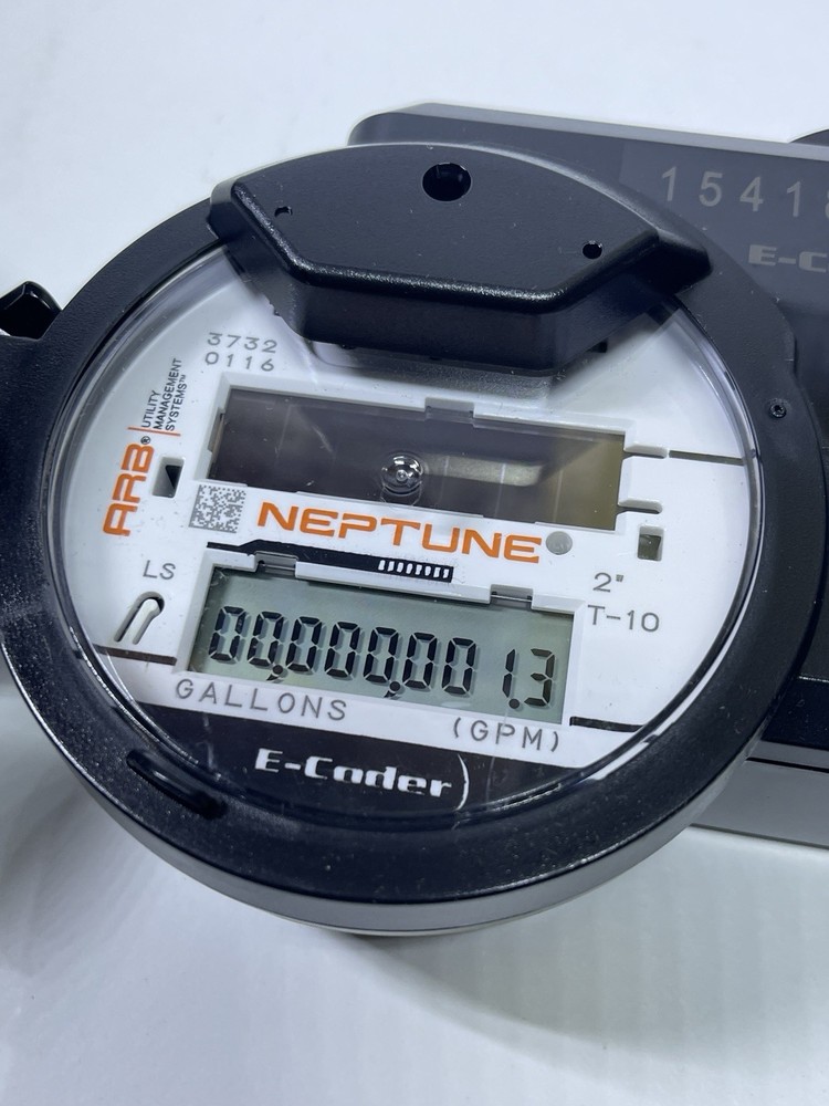 Neptune R900 v4 E-Coder T-10 Water Meter Digital LCD Reading Register