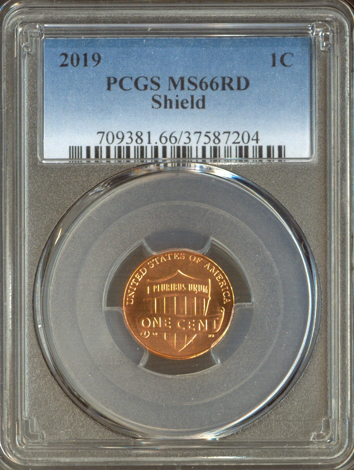 2019 Lincoln Cent PCGS MS66 RD Quality