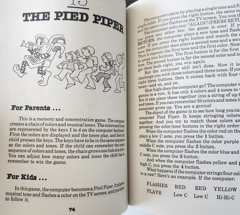 Vintage 1983 Atari In Wonderland Fred D’Ignazio Learning Games Programming Book