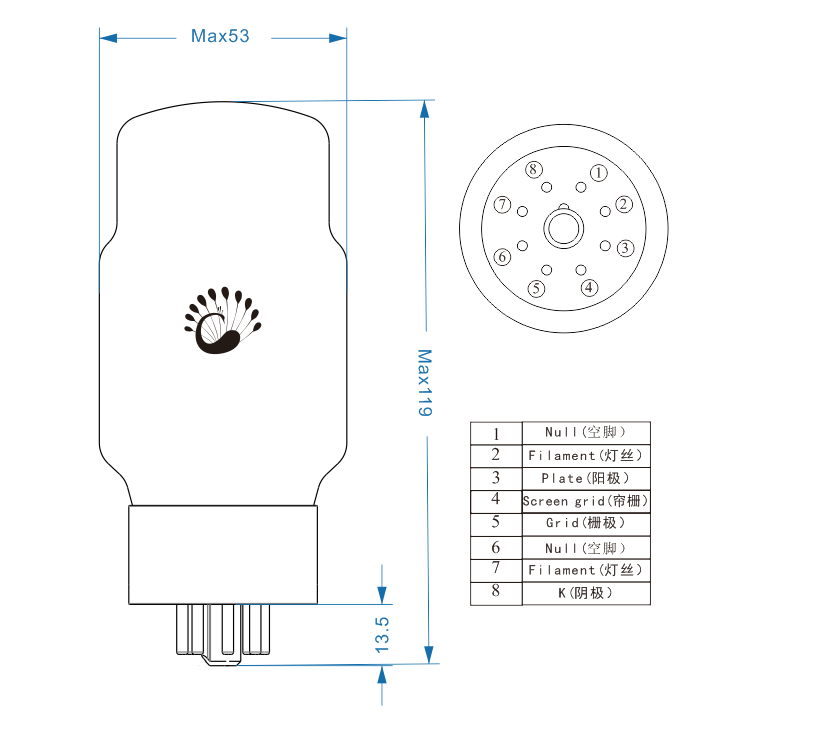 matched Quad PSVANE KT88-T Mark II classic grade Tubes replace CV5220 6550 KT88