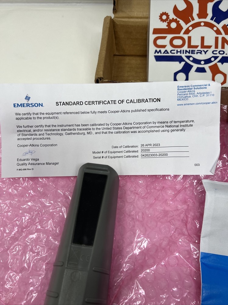 Cooper Atkins 92020-14 Multi-Function Thermometer w/ 51337-K Probe & MFT Bracket